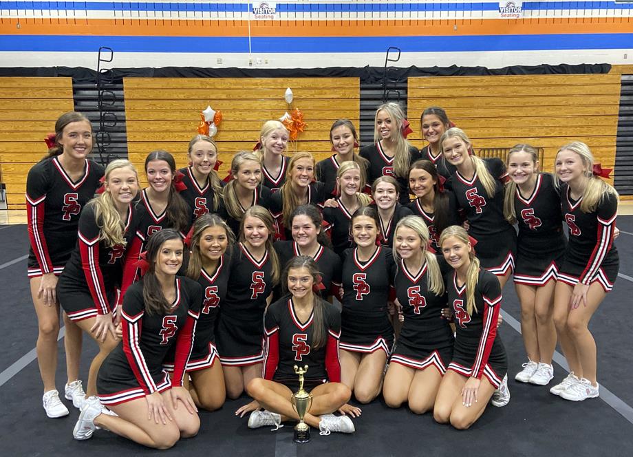 The South Point High School varsity cheerleading team took first place in the super varsity division at the Marvin Ridge Maverick Classic competition. 